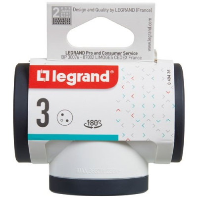 TRIPLITE FB 3X2P+T PREN.LATE.ROTA.BL/N