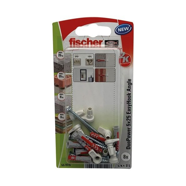 FISCHER - Duopower 5x25 easyhook droit /8 k nv