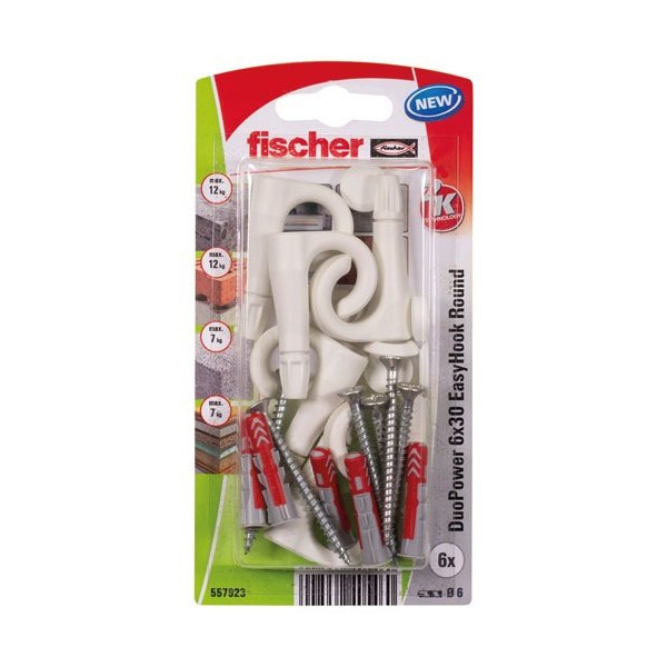 FISCHER - Duopower 6x30 easy hook rond /6 k nv
