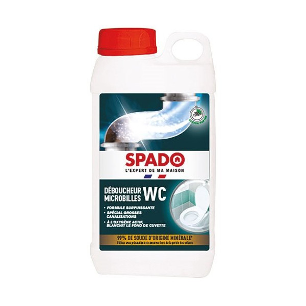 SPADO - Déboucheur WC Microbilles 1 Kg
