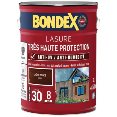 Lasure 8ans Très Haute Protection Satiné Bidon 5L