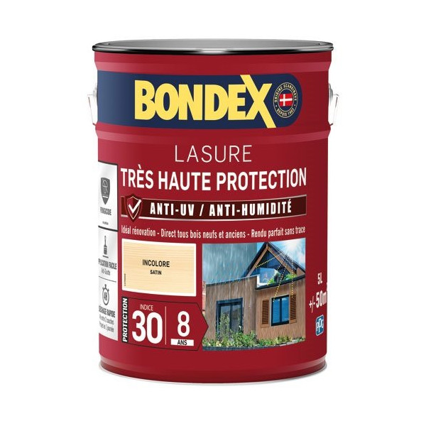 BONDEX - Bondex lasure ind 30 / 8 ans 5l incolore