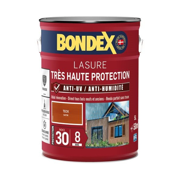 BONDEX - Bondex lasure ind 30 / 8 ans 5l teck