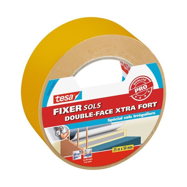 TESA - fixation sol double face moquette extrafort 25mx50mm