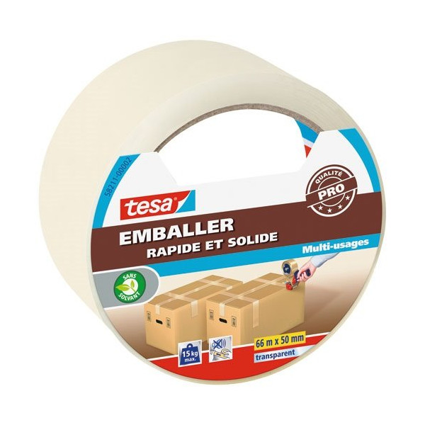 TESA - emballage PP rapide et solide transparent 66mx50mm