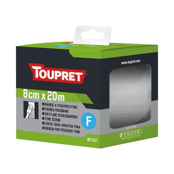 TOUPRET - Bande à fissure fine 8cmx20m GSB
