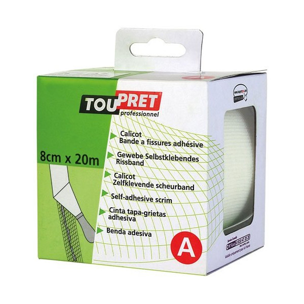 TOUPRET - Bande à fissures armée 8cmx20m