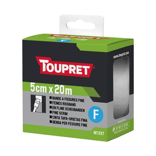 TOUPRET - Bande à fissures fine 5cmx20m