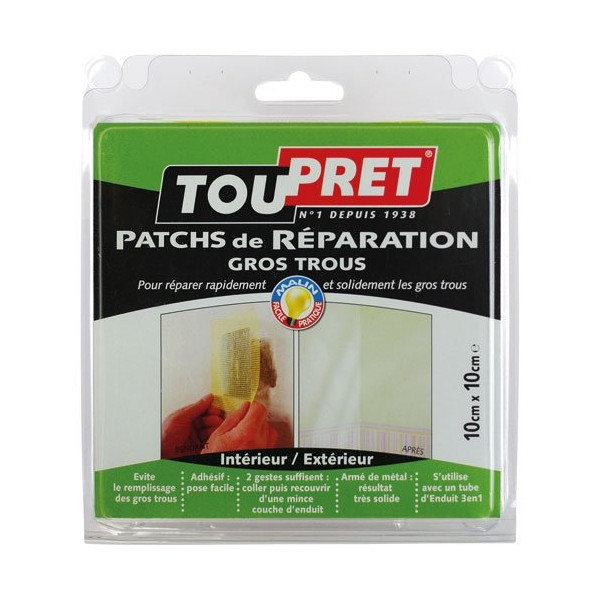 TOUPRET - Patch de réparation 10x10cm