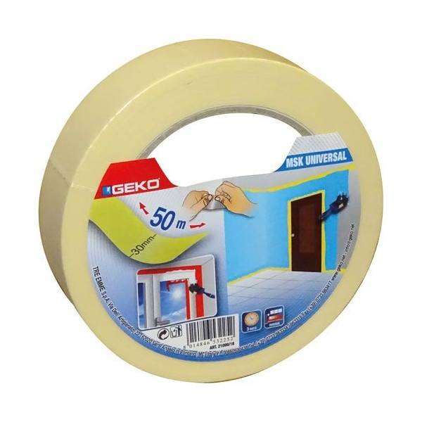 GEKO - Adhésif de masquage universel 30mmx50m