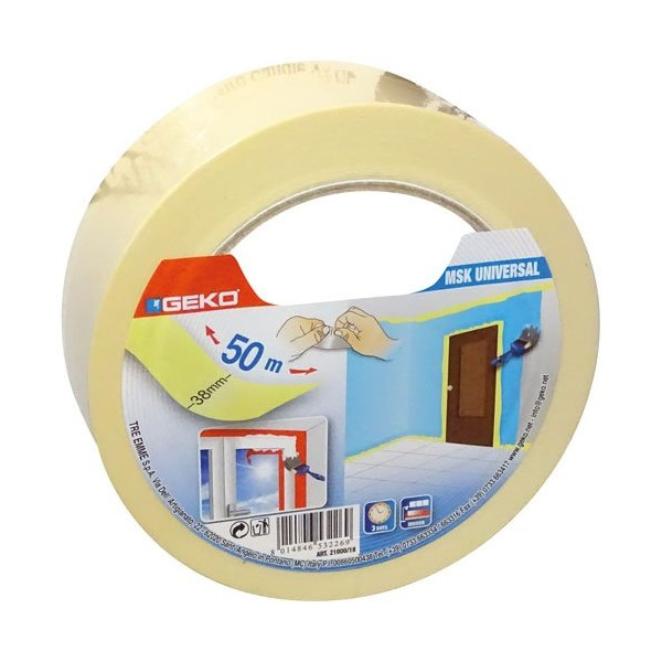 GEKO - Adhésif de masquage universel 38mmx50m