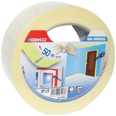 ADHESIF DE MASQUAGE UNIVERSEL 50MMX50M (Vendu par 1)