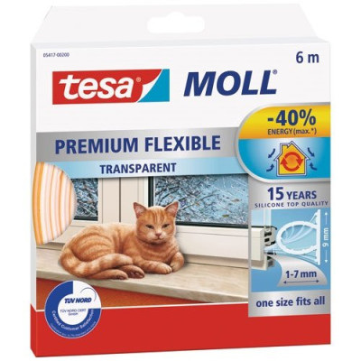 Calfeutrer - Joint Silicone Portes & Fenêtres Transparent 6mxØ9mm