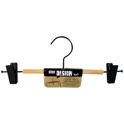 CINTRE PINCE JUPE/PANTALON METAL/BOIS (Vendu par 1)
