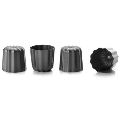 MOULES CANNELES X4 MOKA 6CM