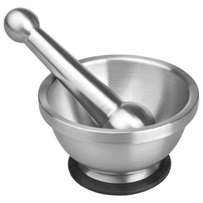 MORTIER INOX 13.5X7.5CM PILON