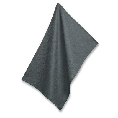 TORCHON GAUFRE TIA 70X50CM GRAPHITE (Vendu par 4)