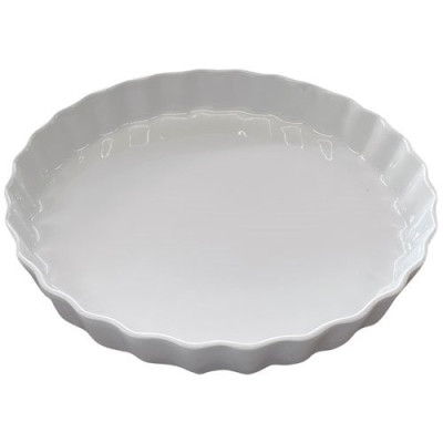 TOURTIERE D.30CM PORCELAINE BLANCHE (Vendu par 12)