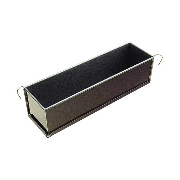 GOBEL - Pâté long uni - antiadhérent - à charnière - fond démontable - 350x80x80 mm