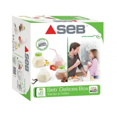Seb XF102000 Delices Box Coffret de Six Bouteilles Yaourt à Boire
