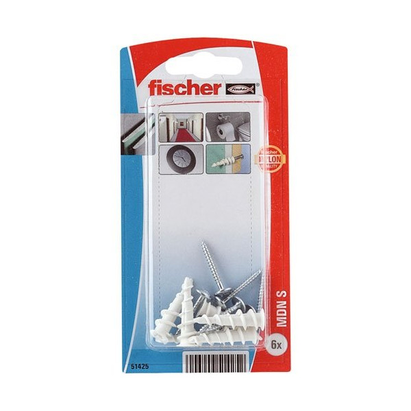 FISCHER - Chevilles plaques de plâtre avec vis MDN s/6k