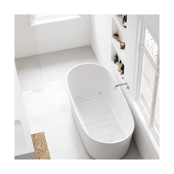 RAYEN - Tapis baignoire caoutchouc a ventouses 86x33cm