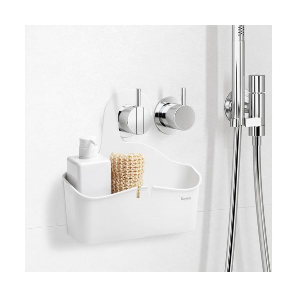 RAYEN - Panier de douche à suspendre 28x8x28cm