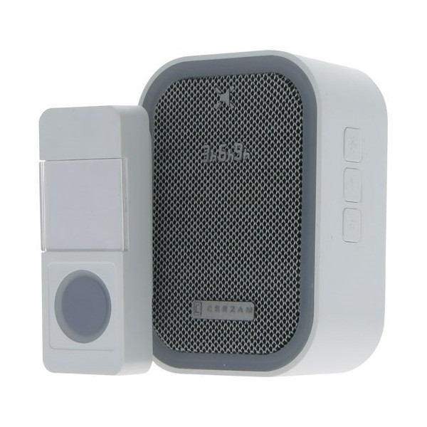 CEEZAM - Carillon sans fil avec flash set 18 mélodies 90DB 200M blan