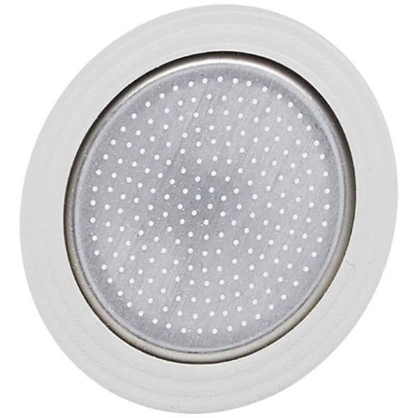 BIALETTI - Filtre inox + 1 joint silicone pour cafetières italiennes inox 10 tasses