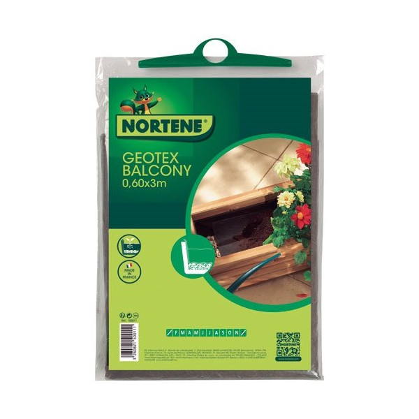 NORTENE - Feutre de drainage Geotex Balcony gris 3x0.60m