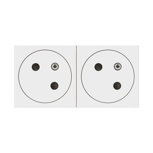 LEGRAND - Mosaic prise 2x2p+t précâblé 4 modules à composer en sachet