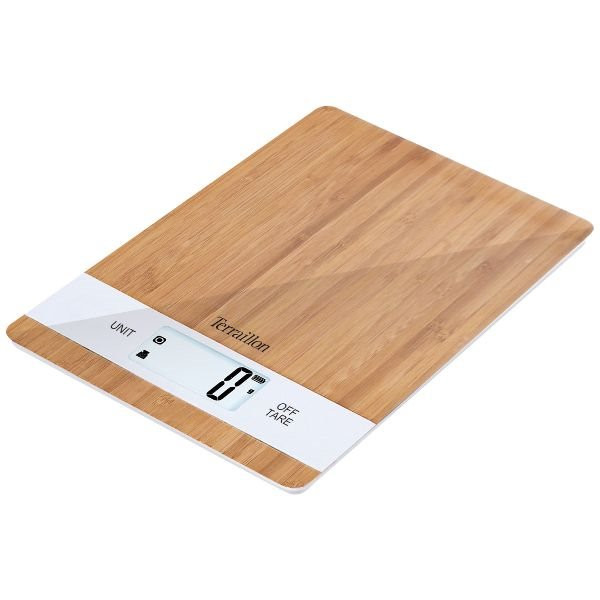 TERRAILLON - Balance de cuisine 5 kg - Bambou USB