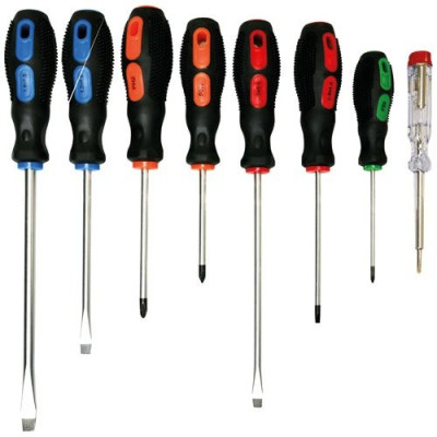 TOURNEVIS BI-MATIERE LOT DE 8