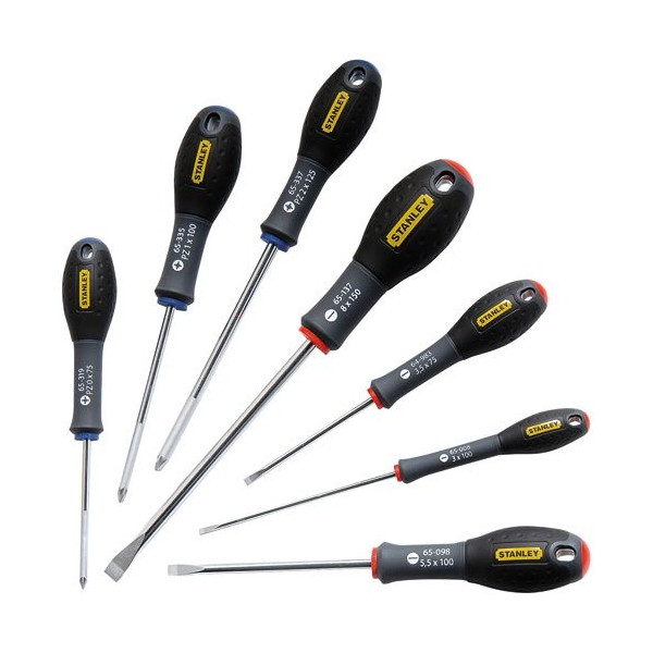 STANLEY - Tournevis Fatmax électricien mécanicien pozi lot 7pcs