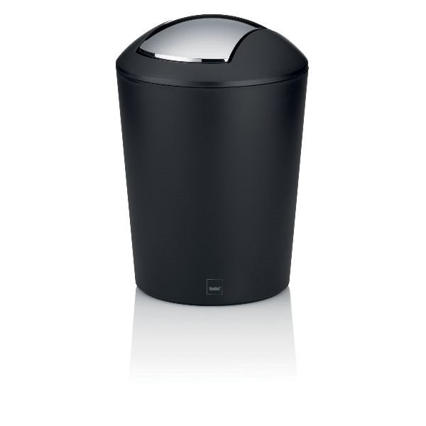 KELA - Poubelle 1,7 L Noire - Marta