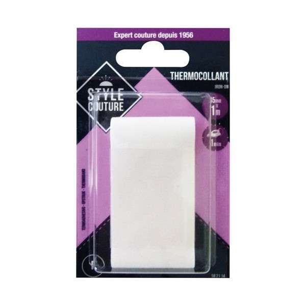 STYLE COUTURE - Thermocollant blanc 100x35cm