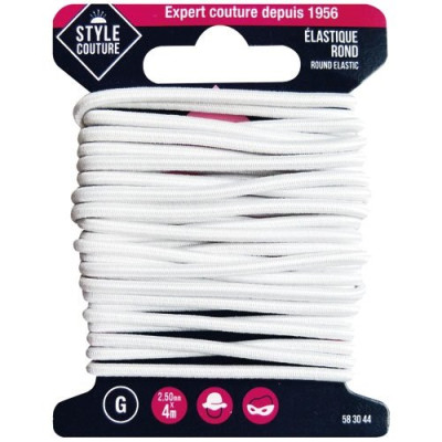 ELASTIQUE ROND 2.5MM X 4M