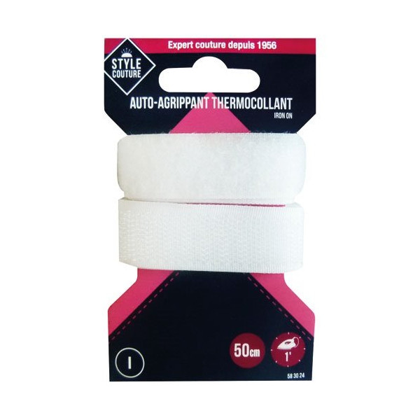 STYLE COUTURE - Autoagrippant thermocollant blanc