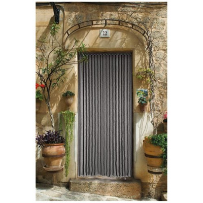 RID.PORT.CORDE COTON TRESS.GRIS 90X200 (Vendu par 1)