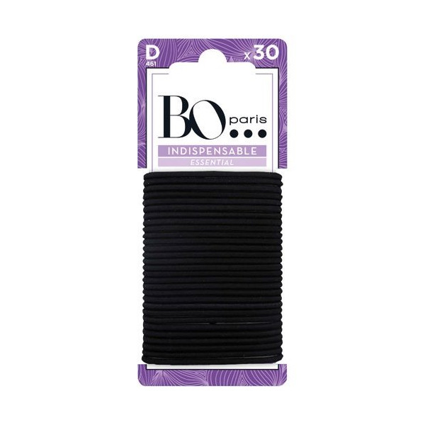BO PARIS - Elastiques noirs fins petit modèle