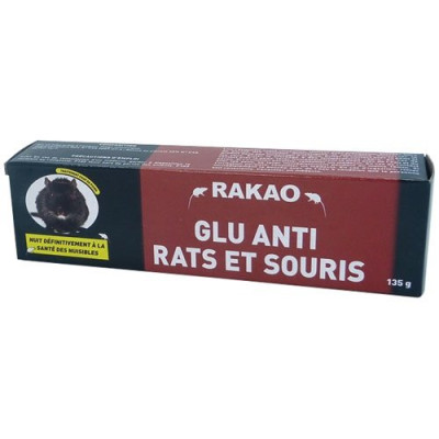 GLU ANTI RATS/SOURIS RAKAO 135G (Vendu par 1)