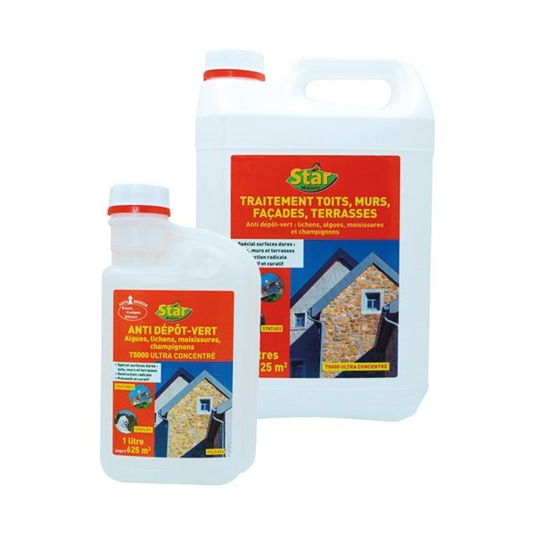 STAR JARDIN - Traitement toits murs terrasses concentré 1l auto doseur
