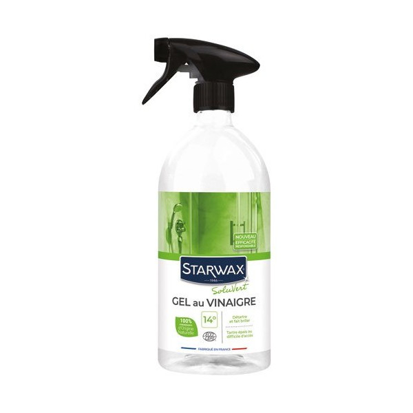 STARWAX SOLUVERT - Gel au vinaigre 14° spray 1l Ecocert