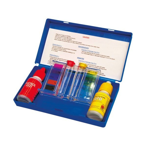 BLUE POINT COMPANY - Trousse analyse 2 flacons ph et chlore liquide