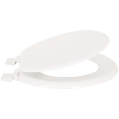Abattant WC MDF Charnière plastique blanc