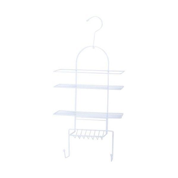 MSV - Serviteur de douche 53x25x10.6 cm. acier blanc