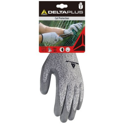 Gants Anticoupure Tricot Enduit Econocut Gris sur Carte