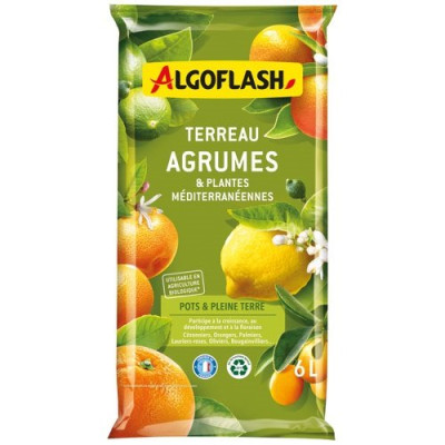 TERREAU AGRUMES PLANTES MEDITER.6L /NC (Vendu par 1)