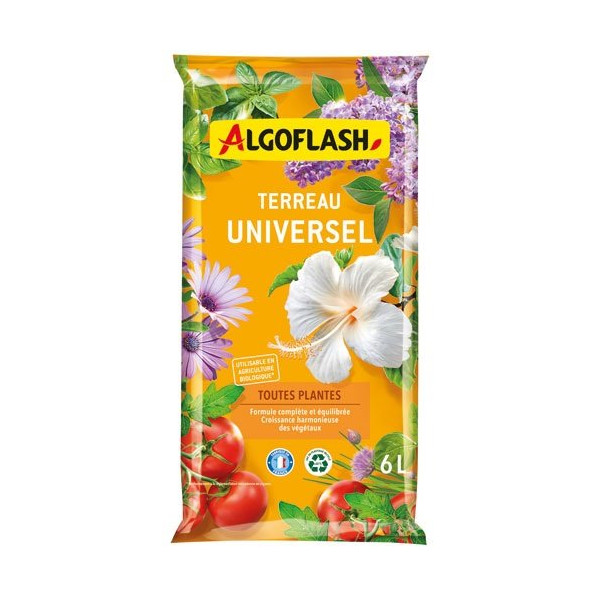 ALGOFLASH. - Terreau universel 6l