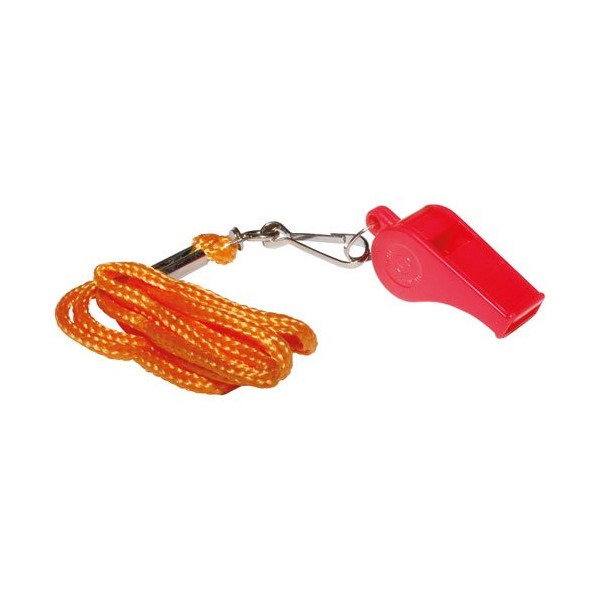 CAO - Sifflet avec cordon pvc rouge